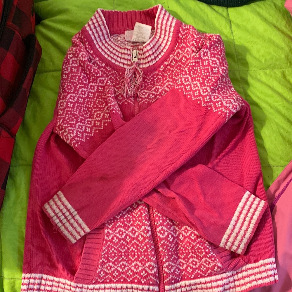 Obermeyer toddler girls size L zip ski sweater